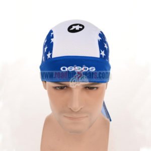 2015 Team ASSOS Riding Head Scarf White Blue