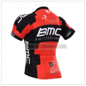 2015 Team BMC Bicycle Jersey Shirt Red Black