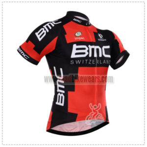 2015 Team BMC Cycling Jersey Shirt Red Black