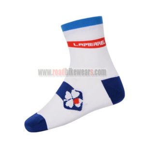 2015 Team FDJ Cycling Socks White Blue