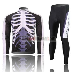 2011 NW Northwave Cycling Long Kit Black White