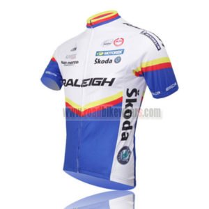 2011 Team RALEIGH Bike Jersey White Blue