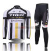 2011 Team TREK Cycling Long Kit White Black