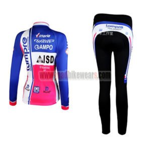 2012 Team LAMPRE ISD Women's Riding Clothing Kit Long Sleeve