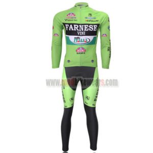 2013 Team FARNESE VINI Bicycle Long Kit Green