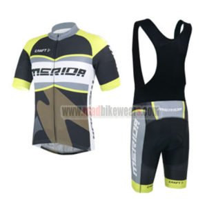 2013 Team MERIDA Riding Bib Kit Black Grey Yellow