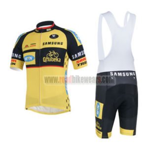 2013 Team MTN Cycling Bib Kit Yellow Black