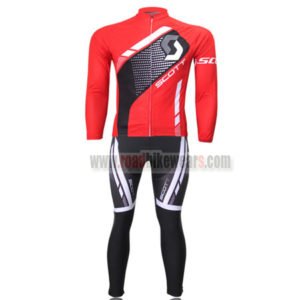2013 Team SCOTT Bicycle Long Kit Red