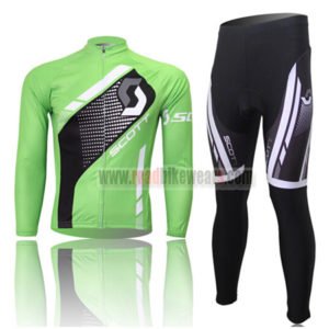 2013 Team SCOTT Cycling Long Kit Green