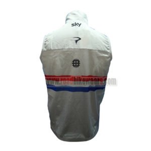 2013 Team SKY Biking Vest Sleeveless Waistcoat Rain-proof Windbreak White