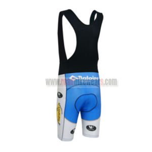 2013 Team Topsport Baloise Riding Bib Shorts White Blue
