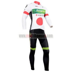 2014 Team Europcar Biking Long Kit White Red