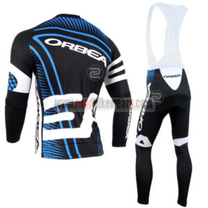 2014 Team ORBEA Riding Long Bib Suit Black Blue