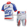 2014 Team SKY Cycling Kit White Blue Red