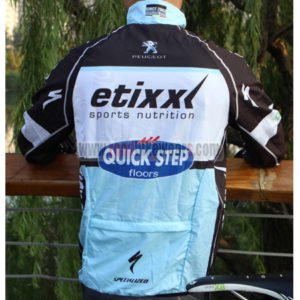 2015 Team QUICK STEP Cycling Raincoat Wind-proof Black White Blue 2015 Team QUICK STEP Cycling Raincoat Wind-proof Black White Blue