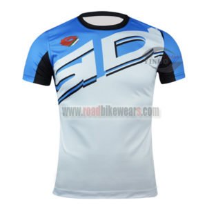 2015 Team SIDI Cycling Outdoor Sport Apparel Sweatshirt Round Neck T-shirt Blue White