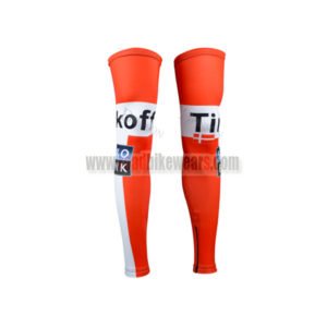 2015 Team Tinkoff SAXO BANK Biking Leg Warmers Sleeves Red White