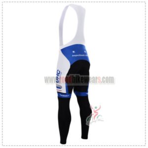 2015 Team UHC Riding Long Bib Pants White Blue