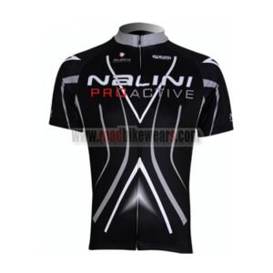 2010 Team Nalini Pro Active Cycling Maillot Jersey Shirt Black