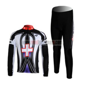 2010 Team Pearl Izumi Cycling Long Kit Black Cross