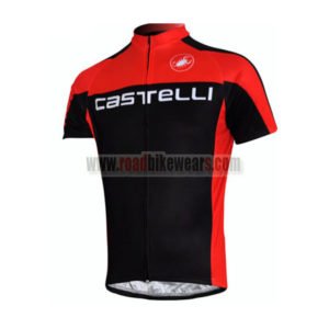 2011 Team Castelli Bicycle Maillot Jersey Shirt Red Black