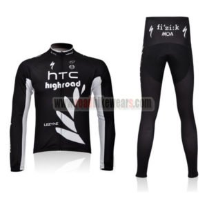 2011 Team HTC Highroad Cycling Long Kit Black