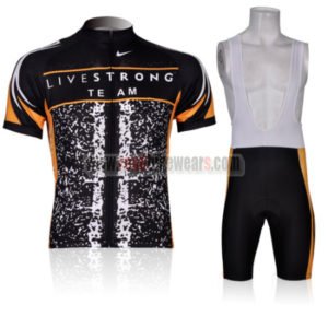 2011 Team LIVESTRONG CHALLENGE Cycling Bib Kit Black