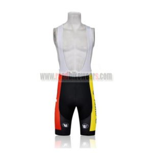 2011 Team LOTTO Cycle Bib Shorts Red Yellow