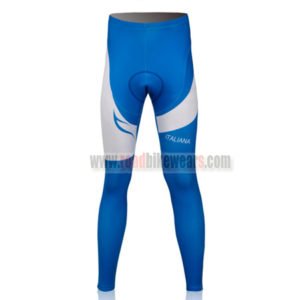 2011 Team PINARELLO Cycling Long Pants White Blue