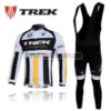 2011 Team TREK THE SHACK Cycling Long Bib Kit White Black