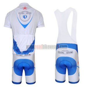2012 Team Pearl Izumi Riding Bib Kit White Blue