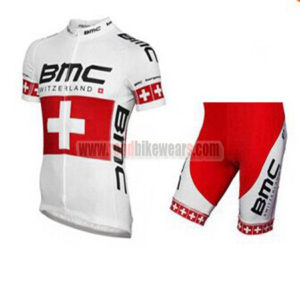 2014 Team BMC Cycling Kit White Red