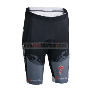 2014 Team Castelli Cycling Shorts Black Grey