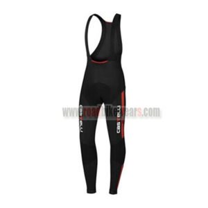 2015 Team Castelli Riding Long Bib Pants Black Red