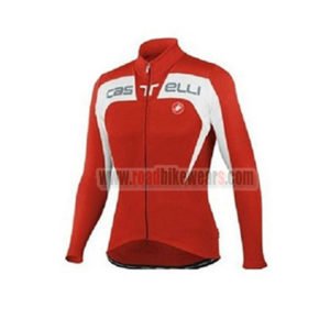 2015 Team Castelli Riding Long Jersey Red
