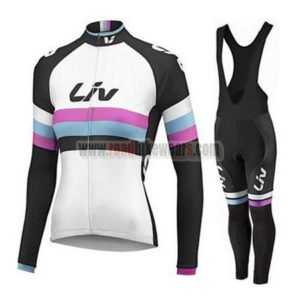 2015 Team Liv Women's Racing Bib Long Kit White