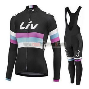 2015 Team Liv Women's Racing Long Bib Kit Black