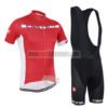 2016 Team Castelli Biking Bib Kit Red