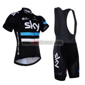 2016 Team SKY RAPHA Riding Bib Kit Black