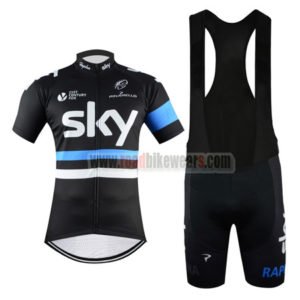 2016 Team SKY RAPHA Riding Bib Kit Black Blue
