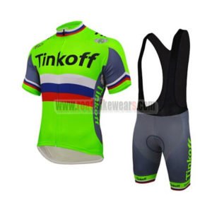 2016 Team Tinkoff Riding Bib Kit Fluo Green