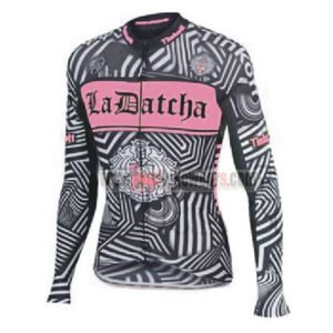 2016 Team Tinkoff SAXO BANK Womens Bicycle Long Jersey Black Pink