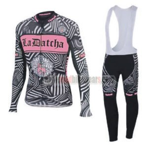 2016 Team Tinkoff SAXO BANK Womens Riding Long Bib Kit Black Pink