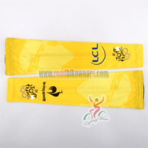 2013 Tour de France Pro Cycle Arm Warmer Yellow