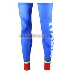 2016 Team ITALIA Cycling Leg Warmers Sleeves Blue Red
