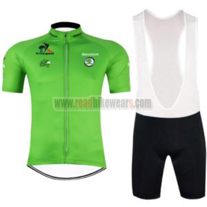 2016 Tour de France Bicycle Bib Kit Green