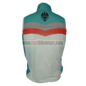 2013 Team BIANCHI MILANO Riding Vest Sleeveless Waistcoat Rain-proof Windbreak White