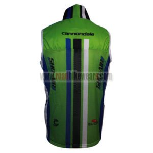 2014 Team Cannondale SHO-AIR Cycling Vest Sleeveless Waistcoat Rain-proof Windbreak Green 2014 Team Cannondale SHO-AIR Cycling Vest Sleeveless Waistcoat Rain-proof Windbreak Green