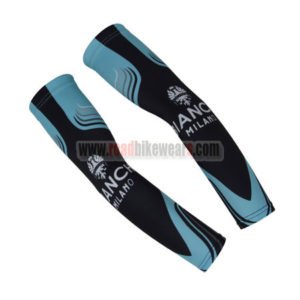 2017 Team BIANCHI MILANO Cycling Arm Warmers Sleeve Black Blue