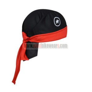 2017 Team BMC Cycle Bandana Head Scarf Black Red